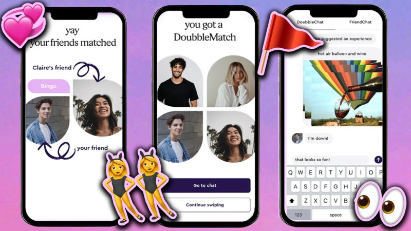 Everyone's got the same problem with the 'Doubble' dating app where you date with your mate