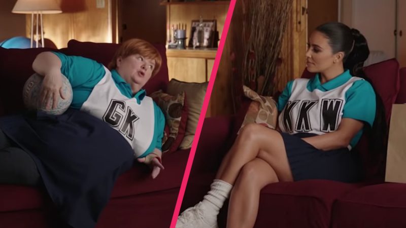 Kath and Kim's Sharon and Kim Kardashian team up for iconic Uber Eats ad