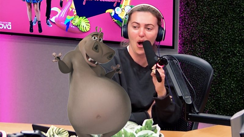 Jayden called Sharyn a hippo on air