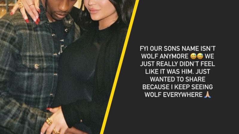 'Our son's name isn't Wolf anymore': Kylie Jenner changed her baby's name