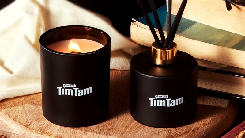 Tim Tams have a limited edition gift box complete with a biccy scented candle 
