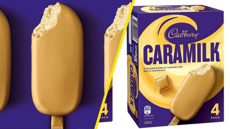 Cadbury Caramilk ice cream