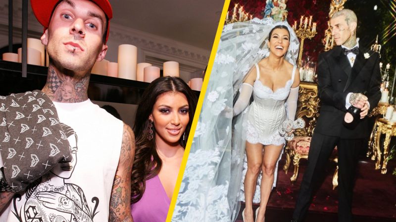 Travis Barker revealed he had a huge crush on Kim K and shit is awkward 