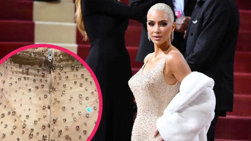 Kim Kardashian might have damaged Marilyn Monroe's dress at the Met Gala
