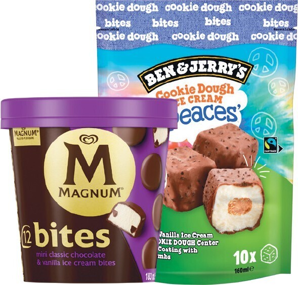 Magnum and Ben & Jerry’s are going bite-sized and I will take 37, thanks 