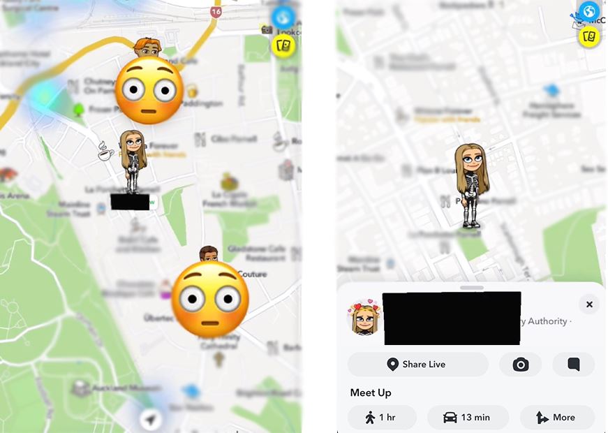 The new Snapchat update gives contacts directions to your exact address and it's creepy AF