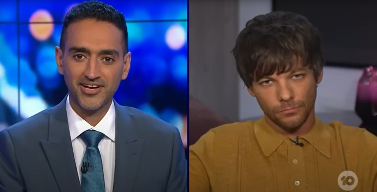 Louis Tomlinson calls out 'The Project' hosts for 'stirring' in awkward AF interview