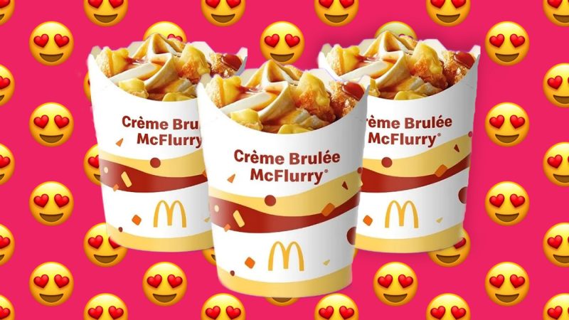 Maccas has released a crème brulée McFlurry and our mouths are watering