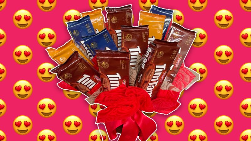 Tim Tam bouquets are a thing in NZ now so flowers can get fkd thanks
