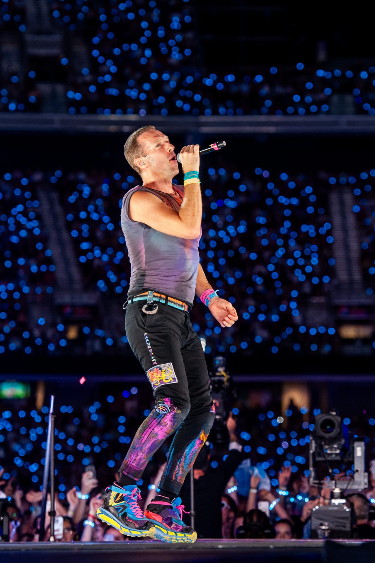 Coldplay perform at Optus Stadium, November 2023. 