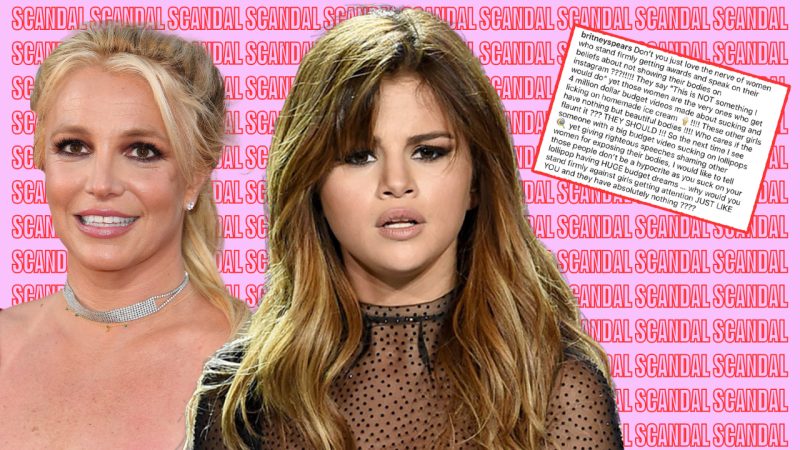 Britney Spears comes after Selena Gomez for a speech she made in 2016