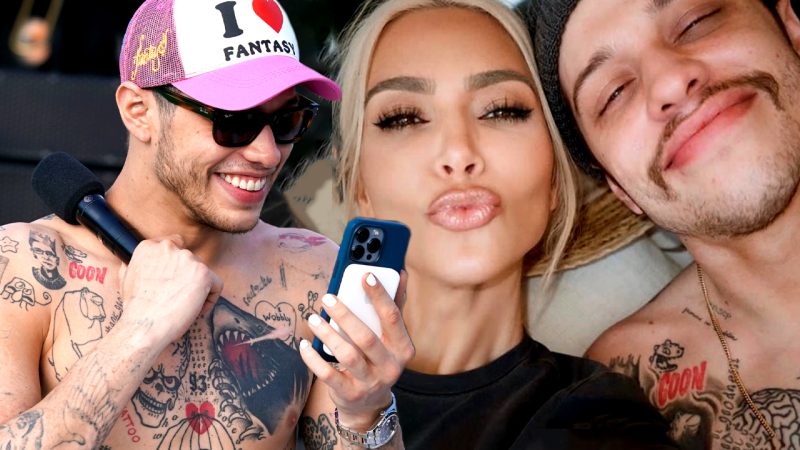 Pete Davidson pics with new GF show he removed Kim K tatts, but what about the 'Kim' branding?