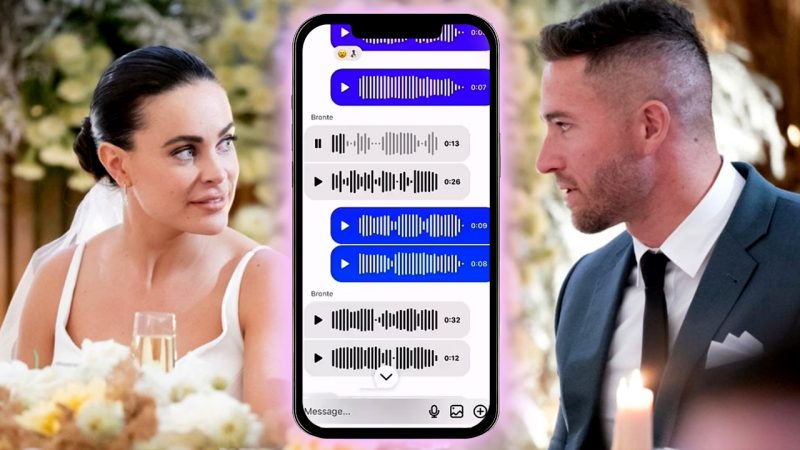 MAFS's Bronte actually knew Harrison before their wedding and these leaked voice notes prove it