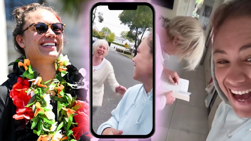Ruby Tui visits fan’s house after being spotted on the street and it's the cutest thing ever