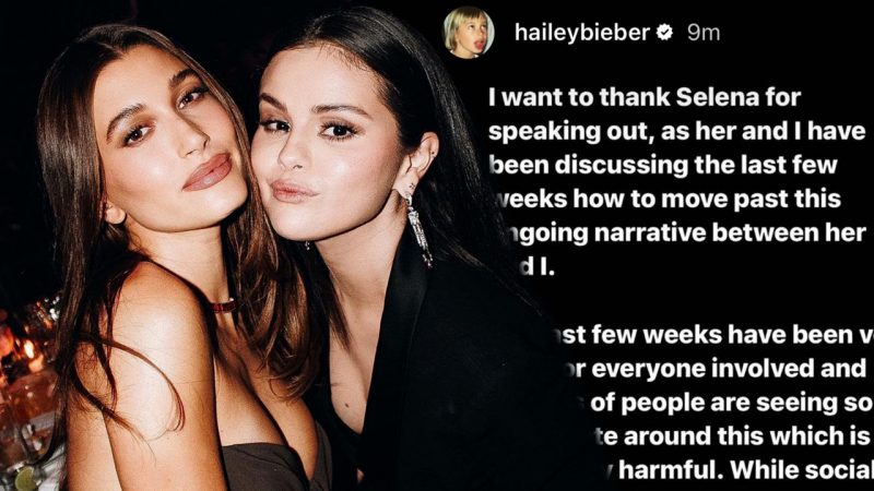 'The last few weeks have been very hard': Hailey Bieber responds to Selena Gomez 'speaking out'