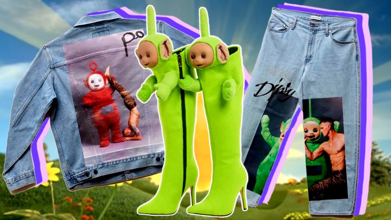 These 'Teletubbies' boots may be nostalgic af, but the hefty price will leave you gagged