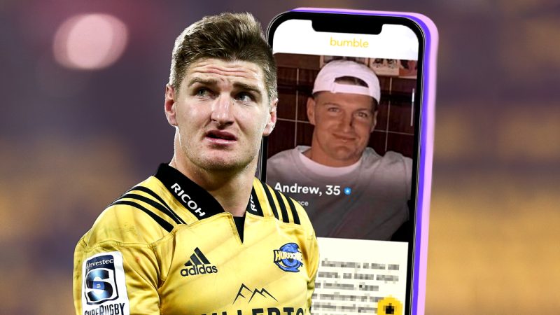 All Black Jordie Barrett's pics have been used in a ridiculously fake Bumble profile in the UK