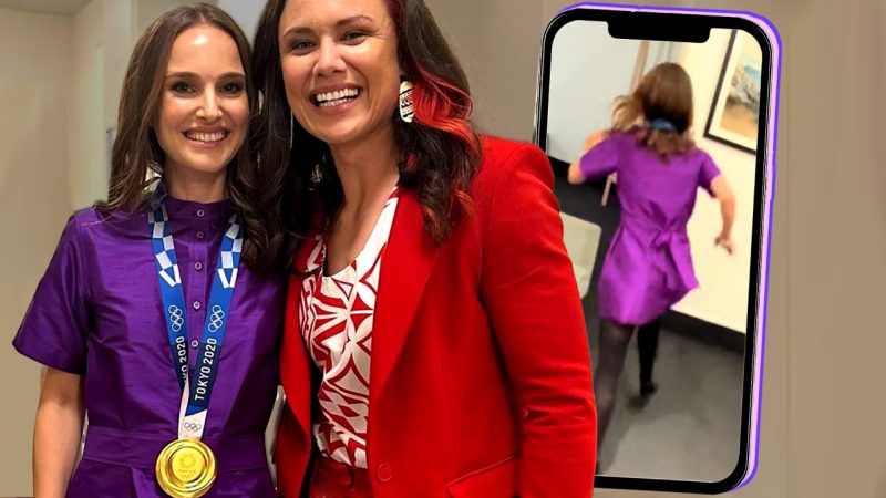 Hollywood icon Natalie Portman leaves Ruby Tui shooketh as she steals her Olympic gold medal