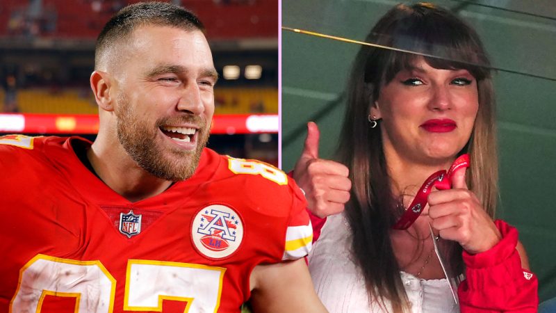 Taylor Swift kisses bf Travis Kelce on camera for the first time in PDA pic from Chiefs game