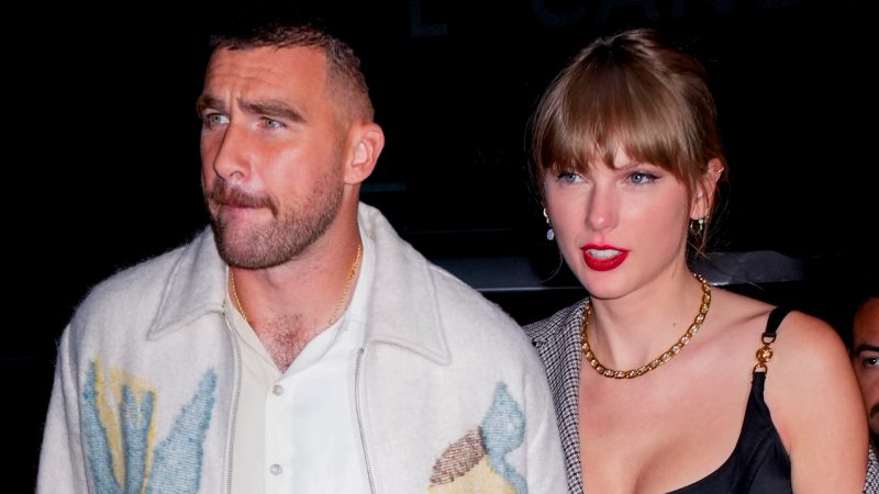 Taylor Swift and boyfriend Travis Kelce left SNL holding hands and is that a forehead kiss?