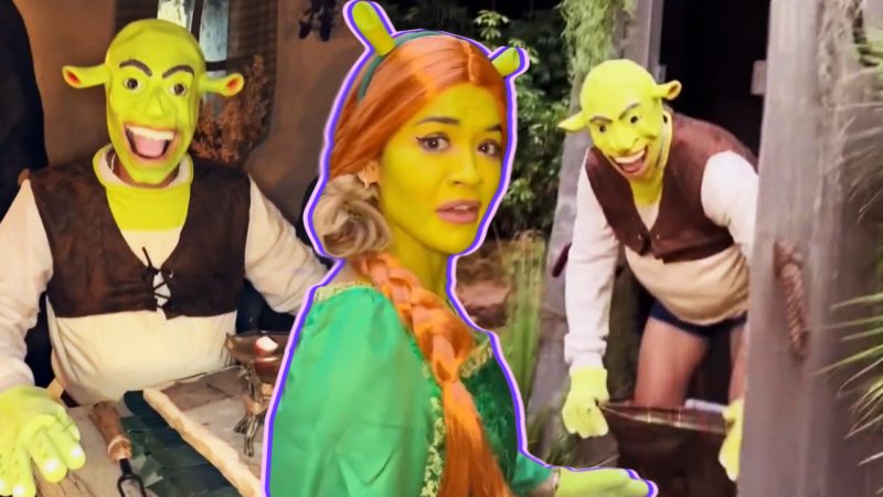 Taika Waititi and Rita Ora cosplaying as Shrek and Fiona is NOT what we expected to see today