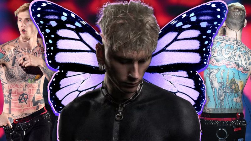 MGK is giving metamorphosis after covering almost all his tattoos and owch that must have HURT