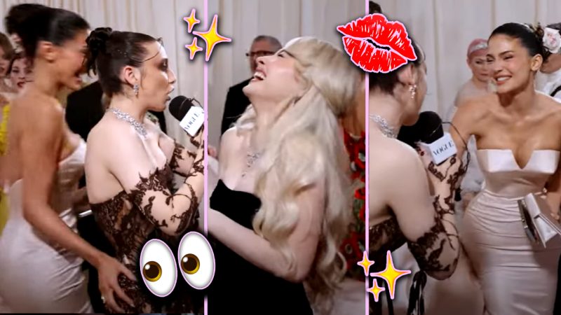 Kylie Jenner crashing Emma Chamberlain's Met Gala chat is giving drunk girls' bathroom vibes 