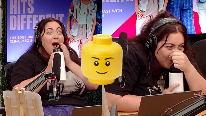 'Did you actually swallow it?': Dan & Clint stitch Meg up & she eats a LEGO head