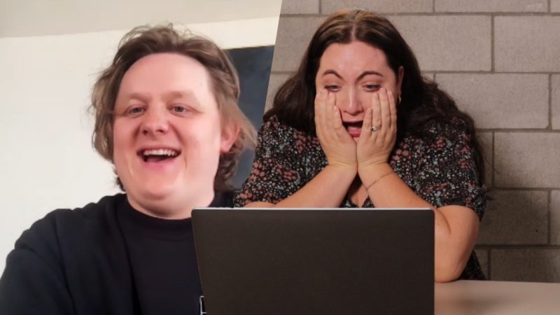 Lewis Capaldi laughs at Meg ugly-crying to his sad 'Wish You The Best' music video