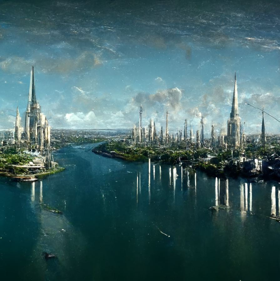 AI prediction of Auckland in the year 2070