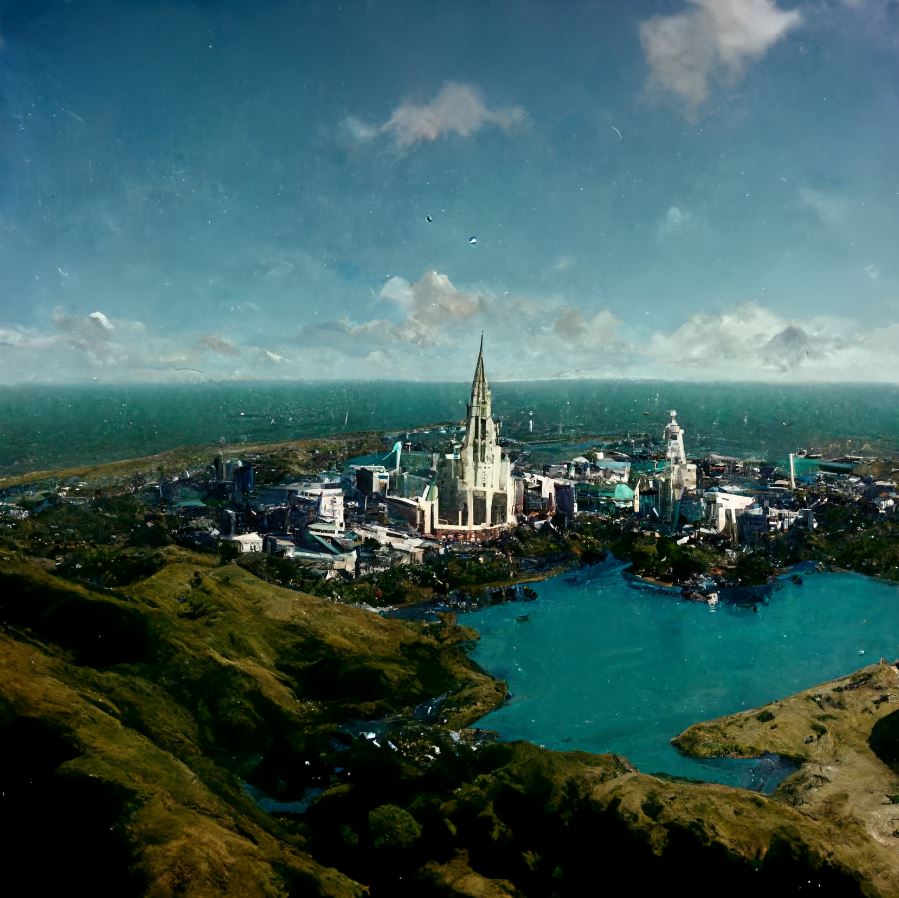 AI depiction of Christchurch in 2070