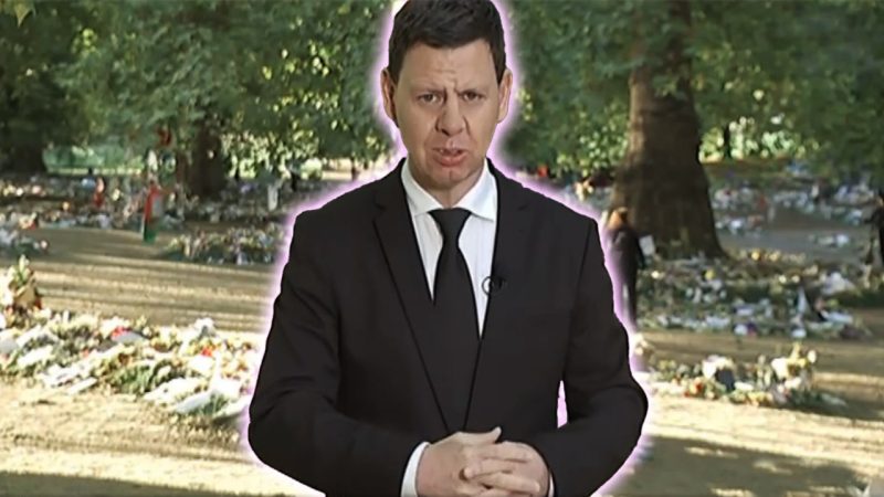 Patrick Gower drops an f-bomb on live TV after interviewing Jacinda at the Queen's funeral
