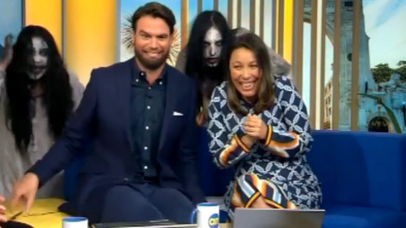 Terrifying Spookers zombies interrupt live NZ news and you've gotta hear their demonic screams