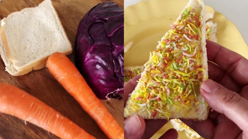 Someone's gone and made a 'healthy' fairybread replacing sprinkles with veggies