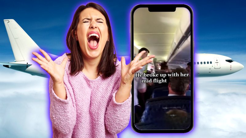 You thought your breakup was brutal? check out this gal's scream after she's dumped on a plane