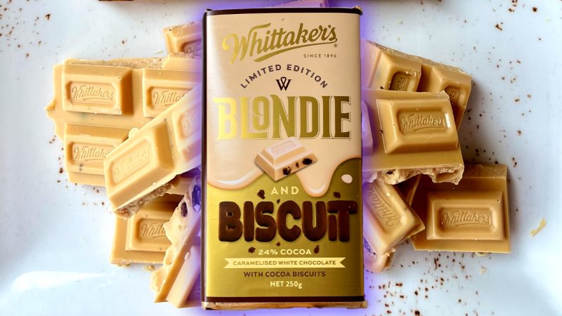 Whittaker's is releasing a Blondie and Biscuit block, and this is what dreams are made of