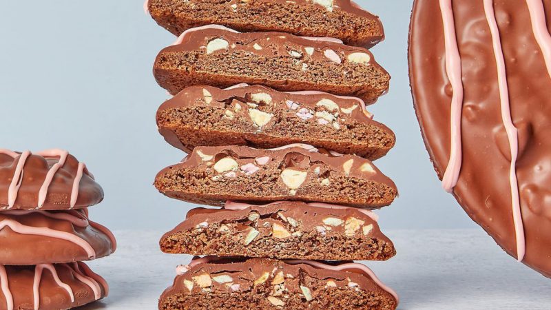 Moustache Cookie Bar created a giant version of the OG Kiwi Squiggle that you can get delivered