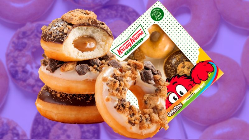 Krispy Kreme has gone and collabed with Cookie Time to drop not one, but two sweet new flaves