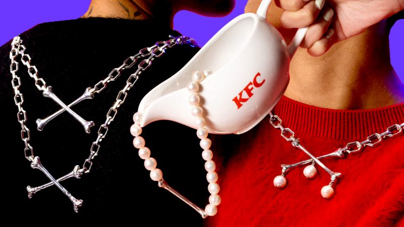 A Kiwi jeweller dropped 11 one-of-a-kind KFC inspired necklaces to raise cash for a good cause