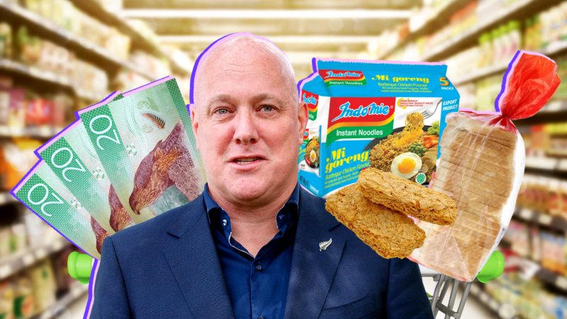 Chris Luxon reckons he only spends $60 a week at the supey on groceries, so we tested it