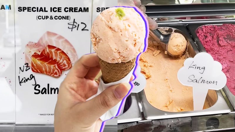 A Kiwi Ice Cream Shop is Selling An 'NZ King Salmon' Flavour and the reviews are… surprising?