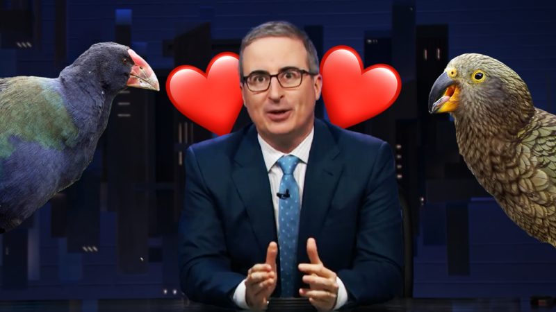 John Oliver makes 'NZ Bird of the Century' victory speech, shouts out losing birds