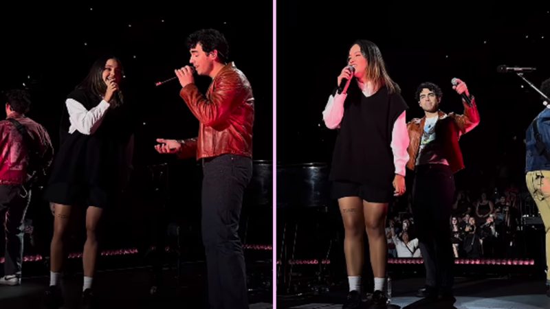 OMG! The Jonas Brothers FINALLY got NZ Singer Paige on stage for 'This Is Me' and she nailed it