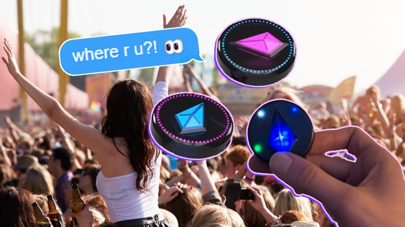 Got a runaway festie friend? This digital compass helps you keep track of them at a massive gig