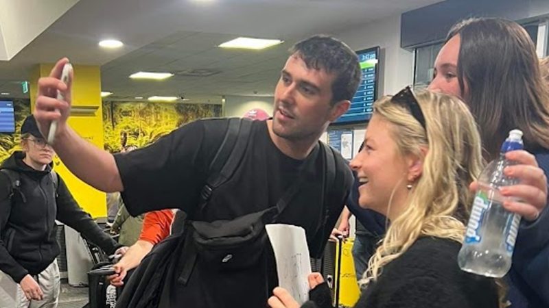 Fred Again arrives in New Zealand to adoring fans at airport, confirms gig in Wellington park