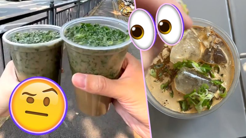 TikTok is losing it over a new iced latte trend from China that includes an unusual veggie